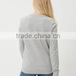2016 Fashion Black Sweatshirt Long Sleeve Cheap Wholesale Custom Crewneck Sweatshirts thumbnail-6