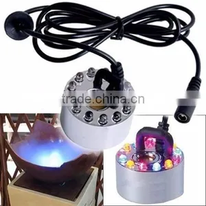 12 LED Colorful Light Ultrasonic Mist Maker Fogger Purify Water Fountain Mist Maker thumbnail-1