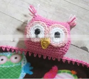 Hand Kntting Kit Crochet Animal Sets Crochet Owl Lovey Blanket Set thumbnail-2