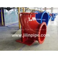 Ductile Iron Pipe Fittings, Double Flanged Duckfoot Bend. thumbnail-1