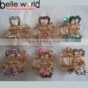 High Quality Mini Jewel Rhinestone Hair Claw Clip thumbnail-2
