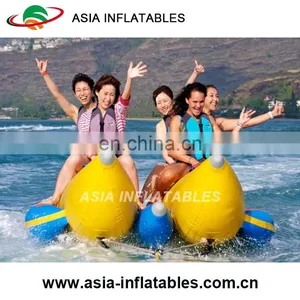 Commercial Funny PVC Inflatable Double Banana Boat thumbnail-1