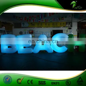 Custom Inflatable Led Lighting Letter Balloon Brand Advertising Helium Ball Trade Show Parade Inflatables thumbnail-1