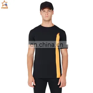 Running Organic Oversize Long Black Couple Raglan Sport Bamboo Rounded Hem Dri Fit Cotton Cheap Blank Custom Men t Shirt thumbnail-1