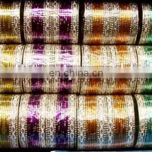 Wholesale Metal Bangles - Indian Party Wear Metal Bangle - Bollywood Style Metal Bangles thumbnail-4