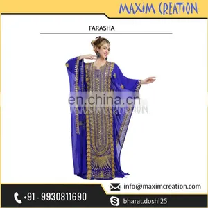Latest Party Wear Farasha Caftan Dress For Arabian Women thumbnail-3