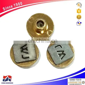 Fashion Metal Jean Rivet With Embossed Logo thumbnail-1