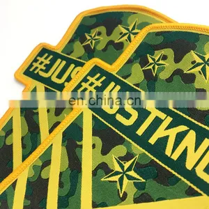 Custom Garment Patch Label Iron on Backing Woven Patch for Clothing thumbnail-4
