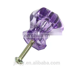 Luxury Purple Acrylic Crystal Rhinestone Furniture Handles thumbnail-1