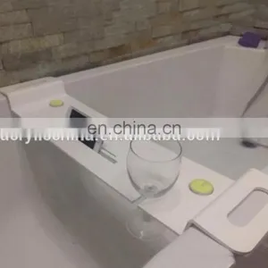 New Design Acrylic Bath Tub Caddy Tray ,plastic Bathtub Caddy thumbnail-2