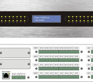 32x32、32x24 、32x16 、24x16 、24x08 Professional Digital Signal Audio Processor Audio Sound Processor thumbnail-1