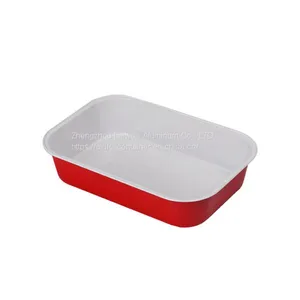 Airline Aluminum Foil Food Container Airline Catering Trays With Lids thumbnail-2