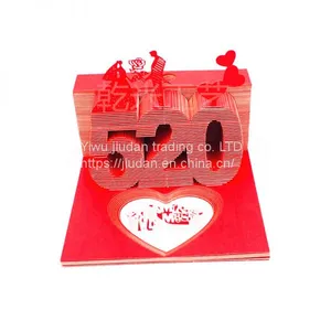 Creative Gifts Valentine's Day Heart-shaped Sticky Notes 3D Letterhead Net Red Refrigerator Sticker Three-dimensional Model Custom Any Style thumbnail-3