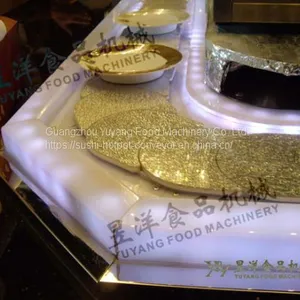 Sushi Conveyor Factory Food Delivery System Sushi Packing Machine: Michaeldeng@gdyuyang.com thumbnail-4