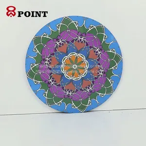 Round Anti-slip Mats&pads Wooden Personalised Coaster thumbnail-4