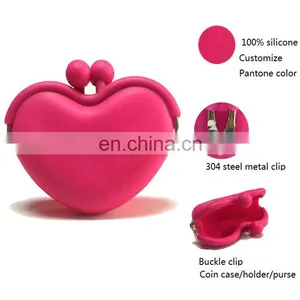 Custom Colorful Mixed Straps Mini Coin Purse Kawaii Cartoon Promotion Silicone Wallets thumbnail-6