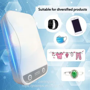 2020 Fast Delivery in Stock 99% Face Mask Mobile Phone Portable Disinfection Light uv Sanitizer Sterilizer Box thumbnail-2