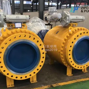 API6D Remote Automatic Electric or Motor Operated Control Trunnion Mounted Ball Valve thumbnail-2