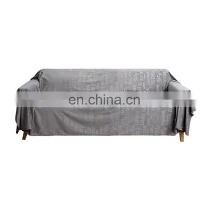 Wholesales Reversible Sofa Furniture Protector Grey Colors Soft Plush Couch Cover thumbnail-1