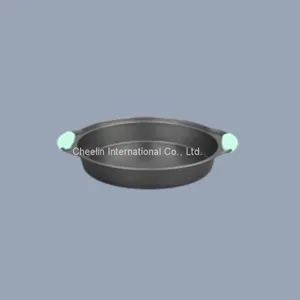 Non-stick Carbon Steel Round Pan With Silicone Handle thumbnail-1