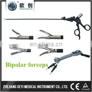 Double Action 5mm Laparoscopic Insulated Curved Bipolar Forceps With Cable thumbnail-2