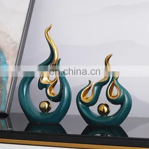 Hot Selling Abstract Art Custom Porcelain Handmade Craft Statue for Home Decoration Ornament thumbnail-6