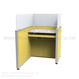 Lifting Hidden Screen Computer-aided Test Classroom Desk Study Cubicle Anti-noise Language Lab Training Table Modern School Furniture thumbnail-1