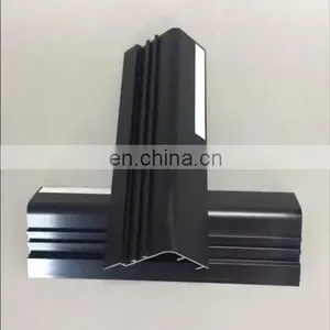 SHENGXIN Solar Panel Black Aluminium Frame With Corner Key , Extrusion Aluminium Edge Profile For Pv Mounting Systems thumbnail-1