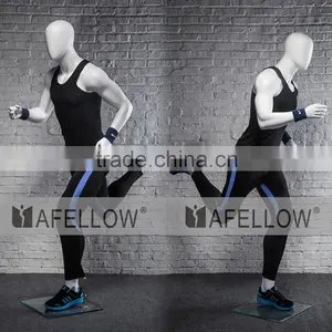 Fiberglass White Sports Mannequin Abstract Men Mannequin PB5-W2 thumbnail-4