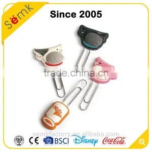 Novelty Animal Head Shape Stainless Steel Clear Plastic Custom Paper Clip thumbnail-1