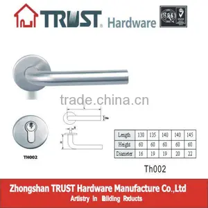 TH002:Stainless Steel Hollow Lever Handle With Escutcheon thumbnail-1