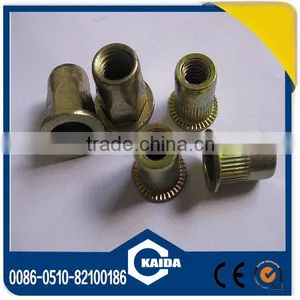 High Quality Flat Head Knurled Rivet Nut thumbnail-1