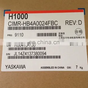 Yaskawa Inverter CIMR-HB4A0024 H1000 11KW Inverter AC3PH 380-480V IP20 High Quality Genuine thumbnail-1