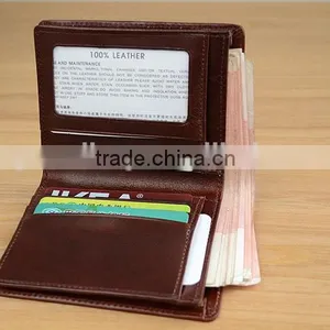 High Quality Cow Leather Men's Bifold Wallet Small Wallet Card Holder Wallet thumbnail-3