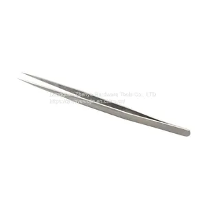 Stainless Steel Precision Sandblasting Tweezers Extremely Fine Pointed Straight Elbow IC Chip Electronic Super Hard Tweezers Clamp SS-11 Tweezers thumbnail-1