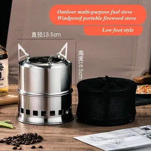 Outdoor Multi-purpose Fuel Stove, Windproof Portable Firewood Stove thumbnail-2
