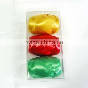 HOT SALE 3PK Mix Color 10 Meters Metallic Poly Curly Ribbon Gift Bow thumbnail-6