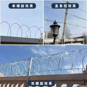 Razor Wire Stainless Steel Roller Cage Anti Rust Protection Barbed Wire Barbed Wire Anti Theft Anti Climbing Barbed Wire Fence Anti Climbing Mesh thumbnail-3