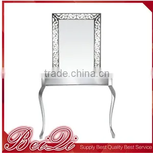 Old Fashion Style Salon Mirror Hairdresser Station Salon Makeup Hair Cutting Led Light Cosmetic Mirror thumbnail-1