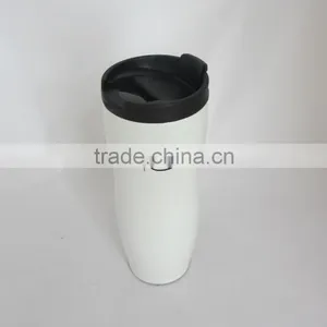 14oz High Quality Custom Non Spill Double Wall Stainless Steel Thermos Travel Mug With Screw Lid thumbnail-6