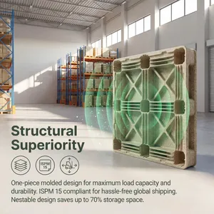 Waterproof and Moisture-Resistant Molded Wood Pallets — Exclusively for Export — Direct From Source Manufacturer thumbnail-2