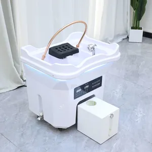 Japanese Head Spa Bed Shampoo Basin With Stainless Steel Frame and Adjustable Water Temperature thumbnail-3