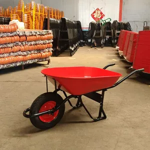 Heavy Duty Steel Tray Wheel Barrow With Anti Rust Coating for Agricultural Distributors Distributor Ready Packing for Yard Warehouse and Job thumbnail-2
