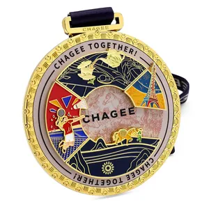 Custom City Landmark Family Run Medal For Dragon Boat Online Event Metal Souvenir Medal thumbnail-5