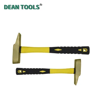 Explosion Proof Scaling Hammer, Non-Sparking Beryllium Aluminum Bronze Alloy, 461g, 330mm Length, Anti-Slip Grip thumbnail-5