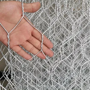 Factory Sale Woven Stone Filled Gabion Basket 2*1*1m Hexagonal Galvanized Gabion Boxes thumbnail-5