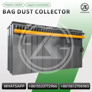 Boiler Exhaust Pulse Jet Bag Filter Dust Collector Industrial Baghouse Dedusting Unit Custom Working Temperature thumbnail-2