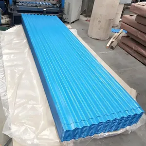 High Weather Resistance PPGI Corrugated Roof Sheet Color Coated Corrugated Steel Panel Custom Size thumbnail-1