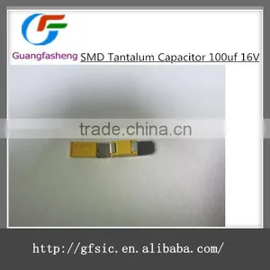 Hot Sale Electronic Components SMD Tantalum Capacitor 100uf 16V thumbnail-1