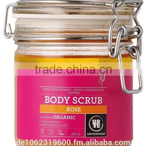 URTE - Organic Rose Himalayan Salt Body Scrub, 450g thumbnail-1